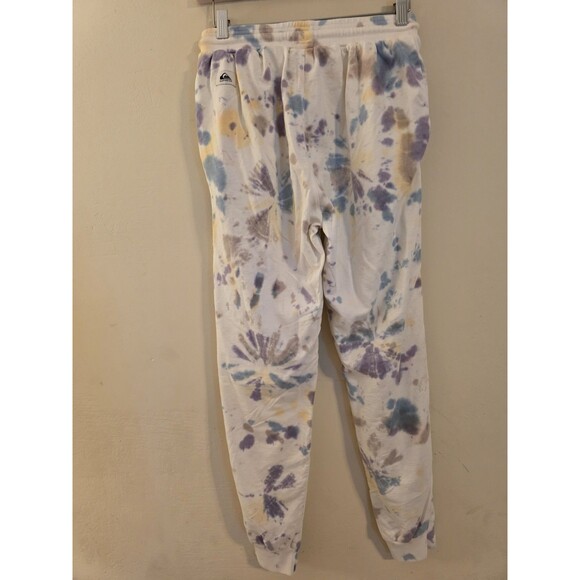 Quiksilver Women's Size Small Light Colored Tie-Dyed 100% Cotton Sweat Pants - Picture 4 of 9
